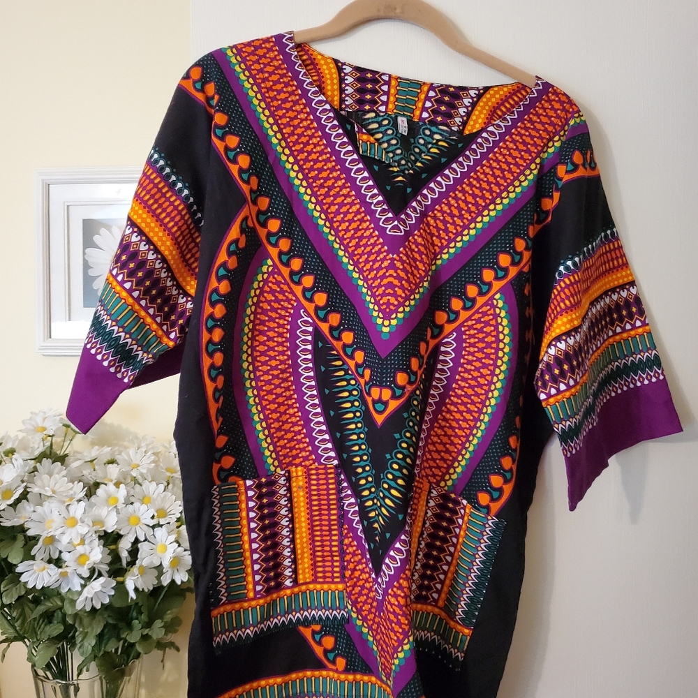 Multicolored Dashiki- Size Small